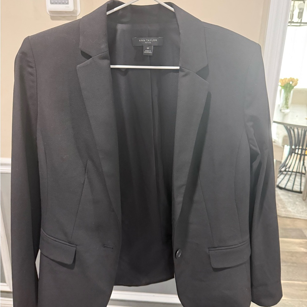 Ann Taylor Charcoal Gray Blazer